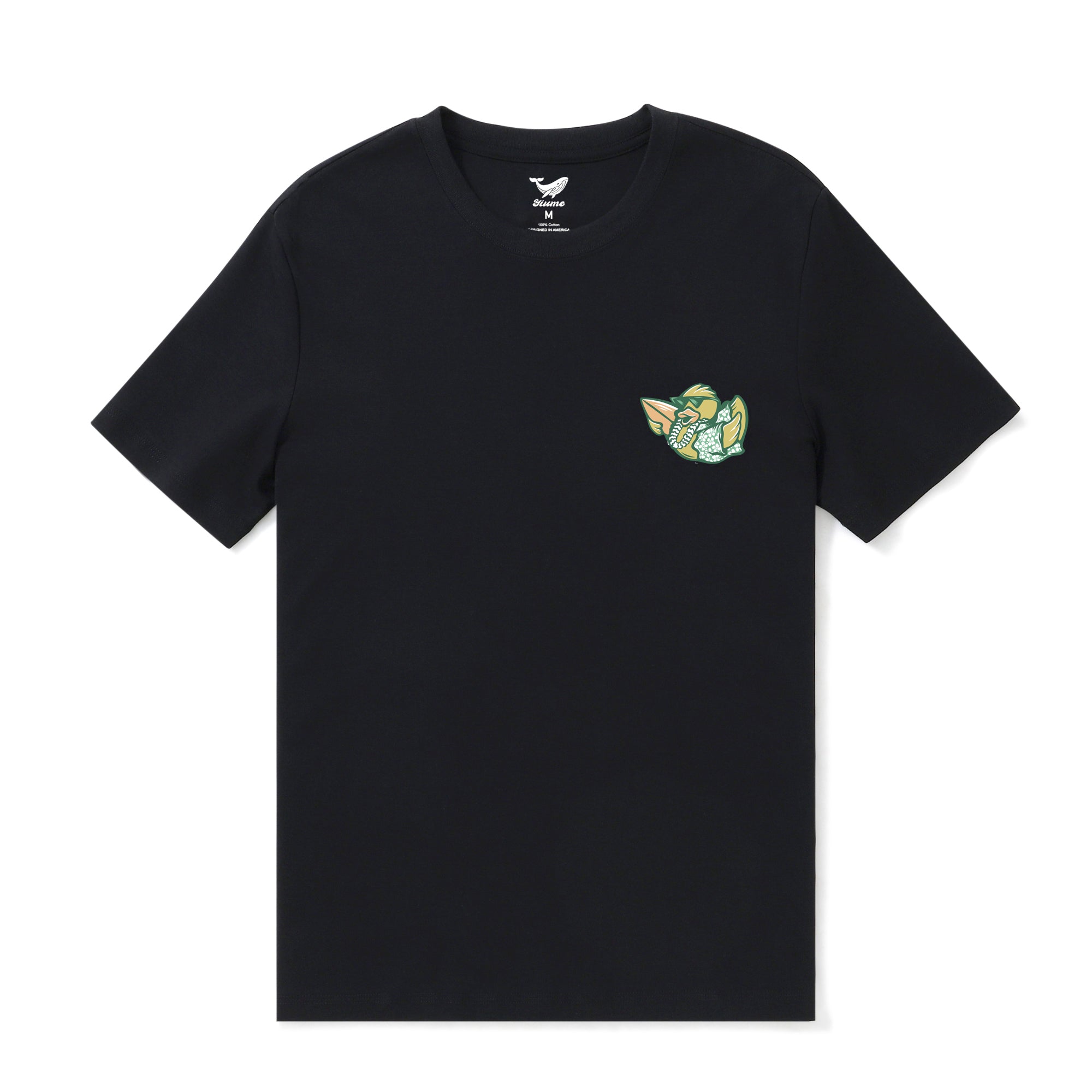 Hawaiian Tee For Men Takin It Slow By Loindaflow Tee Crew Neck 100% Cotton - BLACK