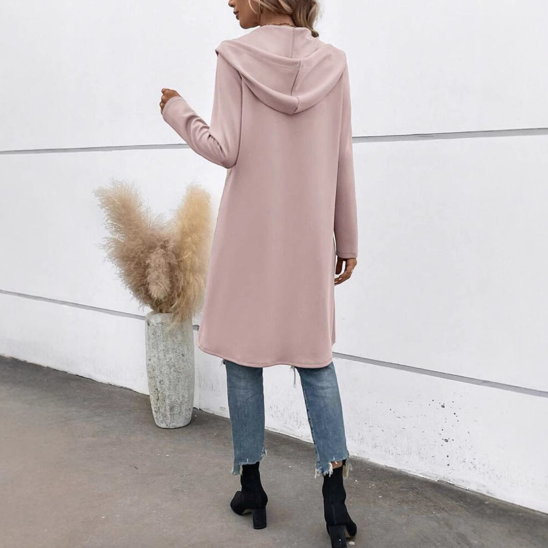 Street Zip Hooded Velvet-Lined Sweatshirt Women | Cozy Streetwear